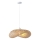 Lampadario a sospensione con filo CALYPSO 1xE27/15W/230V bambù