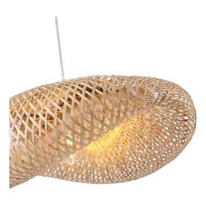 Lampadario a sospensione con filo CALYPSO 1xE27/15W/230V bambù
