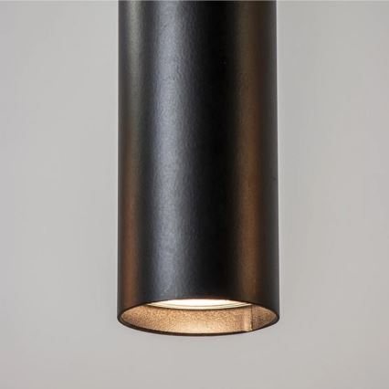 Lampadario a sospensione con filo CALYPSO 3xGU10/60W/230V + 5xE27/60W nero/oro