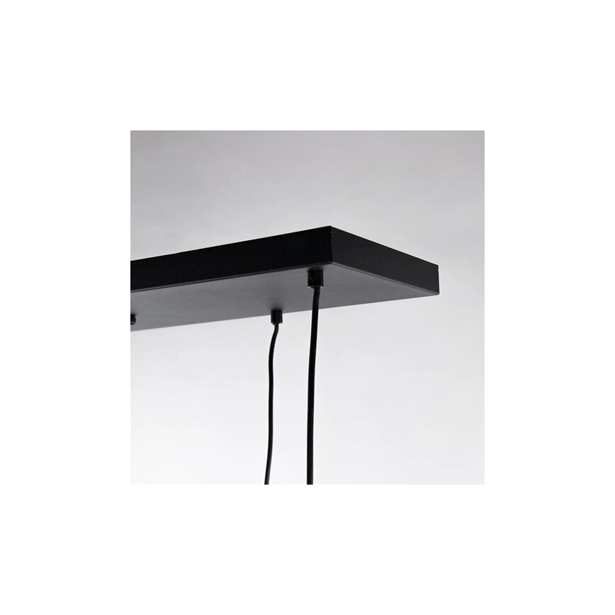 Lampadario a sospensione con filo CALYPSO 4xGU10/60W/230V + 4xE27/60W nero/oro