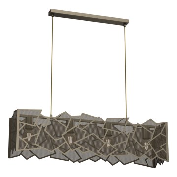 Lampadario a sospensione con filo CAMO 4xE27/15W/230V oro