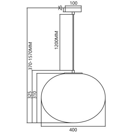 Lampadario a sospensione con filo CAMPANIA 1xE27/60W/230V oro