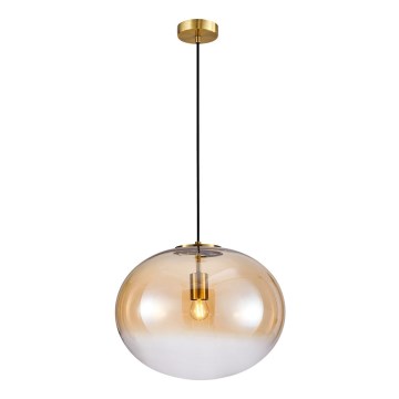 Lampadario a sospensione con filo CAMPANIA 1xE27/60W/230V oro