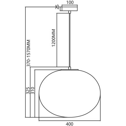 Lampadario a sospensione con filo CAMPANIA 1xE27/60W/230V oro