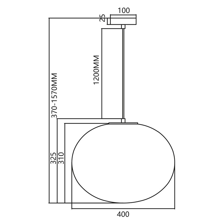 Lampadario a sospensione con filo CAMPANIA 1xE27/60W/230V oro