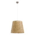 Lampadario a sospensione con filo CANNUCIA 1xE27/15W/230V beige