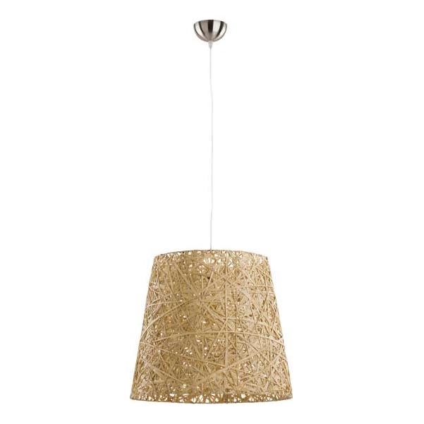 Lampadario a sospensione con filo CANNUCIA 1xE27/15W/230V beige