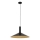 Lampadario a sospensione con filo CAPRI 1xE27/15W/230V diametro 50 cm nero/oro