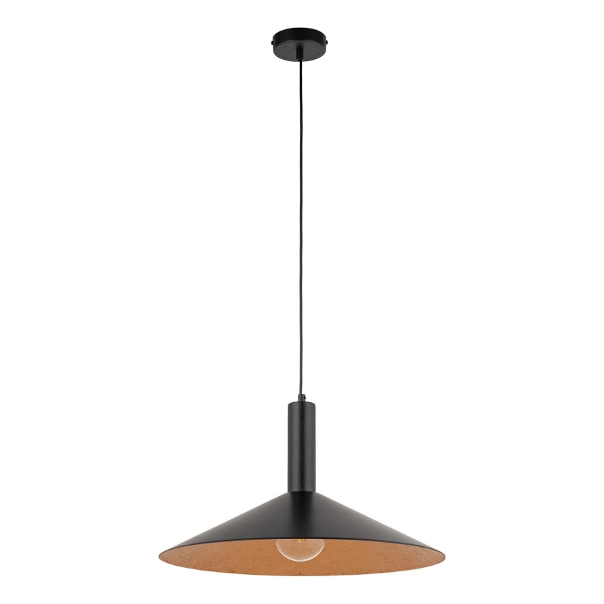 Lampadario a sospensione con filo CAPRI 1xE27/15W/230V diametro 50 cm nero/rame