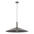 Lampadario a sospensione con filo CAPRI 1xE27/15W/230V diametro 70 cm antracite/grigio