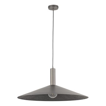 Lampadario a sospensione con filo CAPRI 1xE27/15W/230V diametro 70 cm antracite/grigio