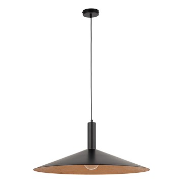 Lampadario a sospensione con filo CAPRI 1xE27/15W/230V diametro 70 cm nero/rame