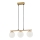 Lampadario a sospensione con filo CARRINE 3xE14/40W/230V marrone