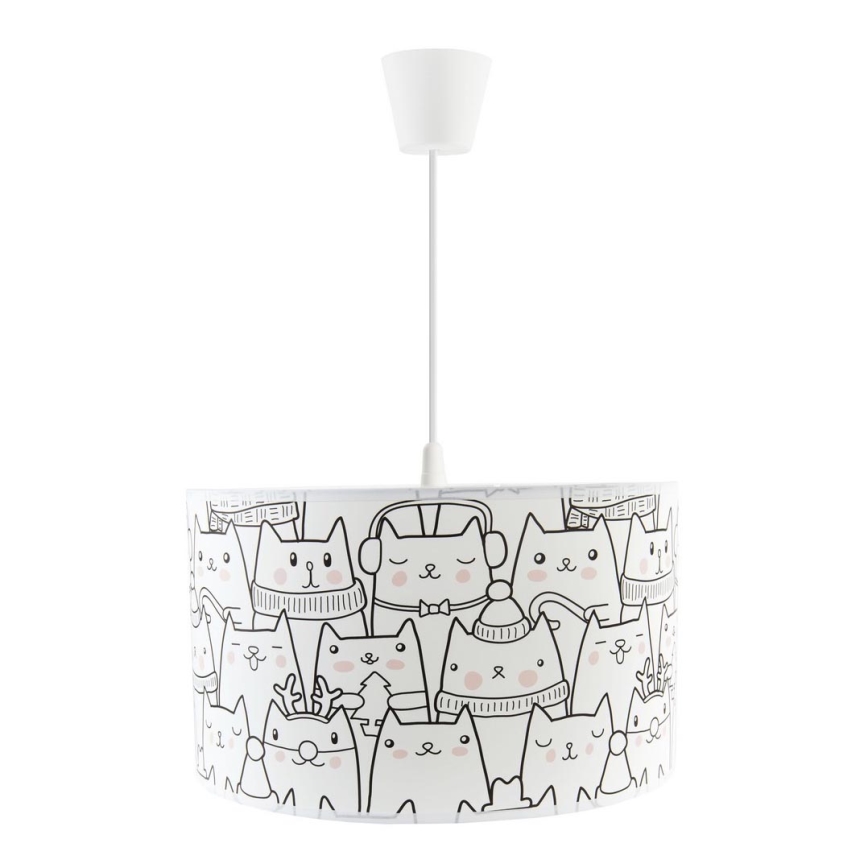 Lampadario a sospensione con filo CATS 1xE27/60W/230V