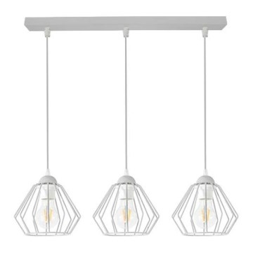 Lampadario a sospensione con filo CEED 3xE27/60W/230V grigio