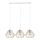 Lampadario a sospensione con filo CEED GOLD 3xE27/60W/230V bianco/oro