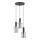 Lampadario a sospensione con filo CELIA 3xE27/60W/230V nero