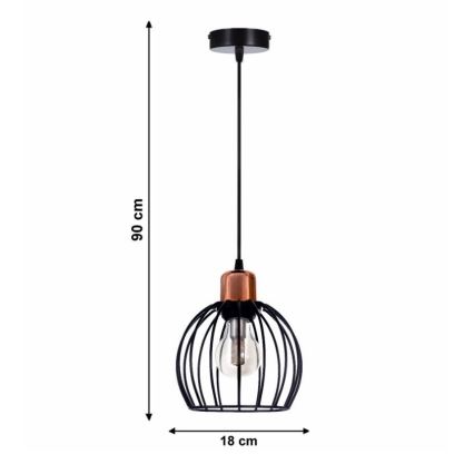 Lampadario a sospensione con filo CELTA 1xE27/40W/230V