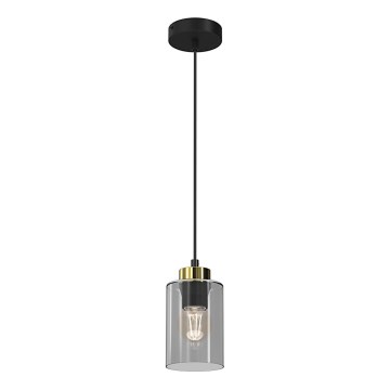 Lampadario a sospensione con filo CHIC 1xE27/60W/230V nero/grigio