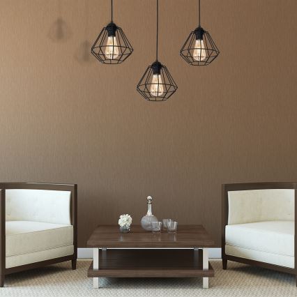 Lampadario a sospensione con filo COLIN 3xE27/60W/230V