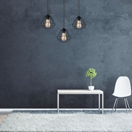 Lampadario a sospensione con filo COLIN 3xE27/60W/230V