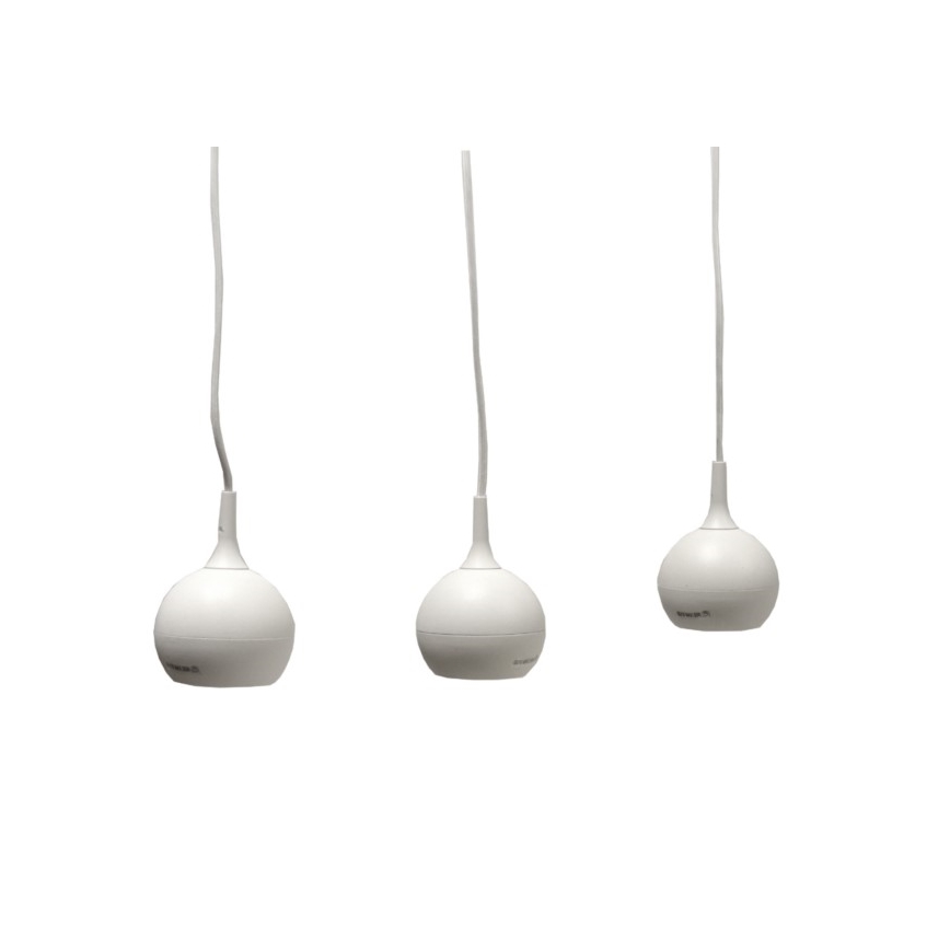 Lampadario a sospensione con filo COLM 3xGU10/30W/230V bianco