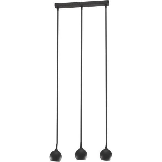 Lampadario a sospensione con filo COLM 3xGU10/30W/230V nero