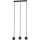 Lampadario a sospensione con filo COLM 3xGU10/30W/230V nero