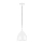 Lampadario a sospensione con filo COMO 1xE27/60W/230V diametro 17 cm bianco