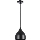 Lampadario a sospensione con filo COMO 1xE27/60W/230V diametro 17 cm nero