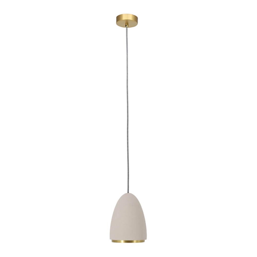 Lampadario a sospensione con filo CONCRETE 1xGU10/5W/230V grigio/oro