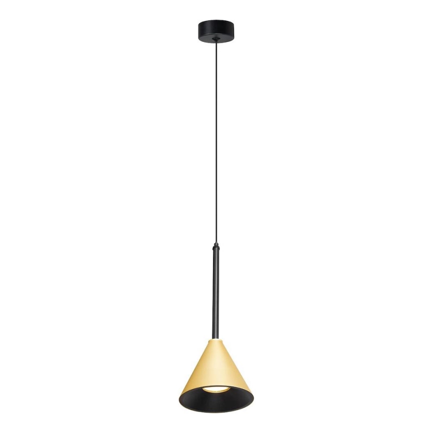 Lampadario a sospensione con filo CONE 1xGU10/10W/230V oro/nero