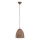 Lampadario a sospensione con filo CONGO 1xE27/15W/230V marrone