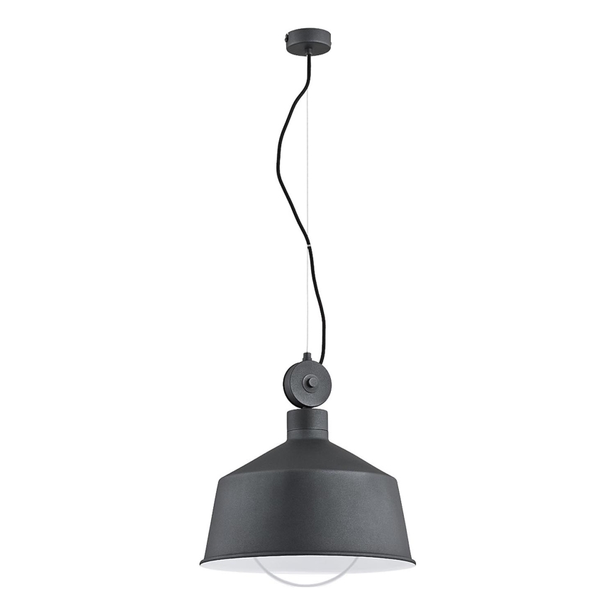 Lampadario a sospensione con filo CORA 1xE27/15W/230V grigio