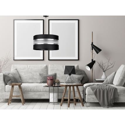 Lampadario a sospensione con filo CORAL 1xE27/60W/230V nero