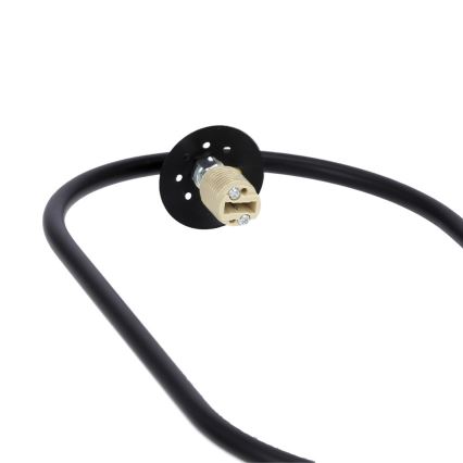 Lampadario a sospensione con filo CORDEL 1xG9/28W/230V nero