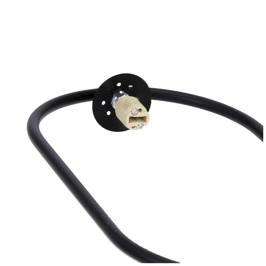 Lampadario a sospensione con filo CORDEL 1xG9/28W/230V nero