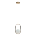 Lampadario a sospensione con filo CORDEL 1xG9/28W/230V oro