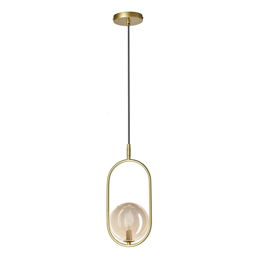 Lampadario a sospensione con filo CORDEL 1xG9/28W/230V ottone/fumé beige