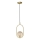 Lampadario a sospensione con filo CORDEL 1xG9/28W/230V ottone/fumé beige