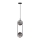 Lampadario a sospensione con filo CORDEL 2xG9/28W/230V nero/fumé nero