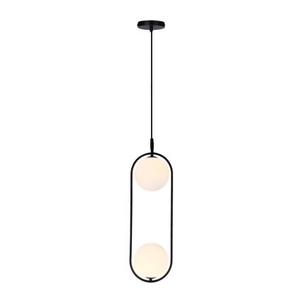 Lampadario a sospensione con filo CORDEL 2xG9/28W/230V nero