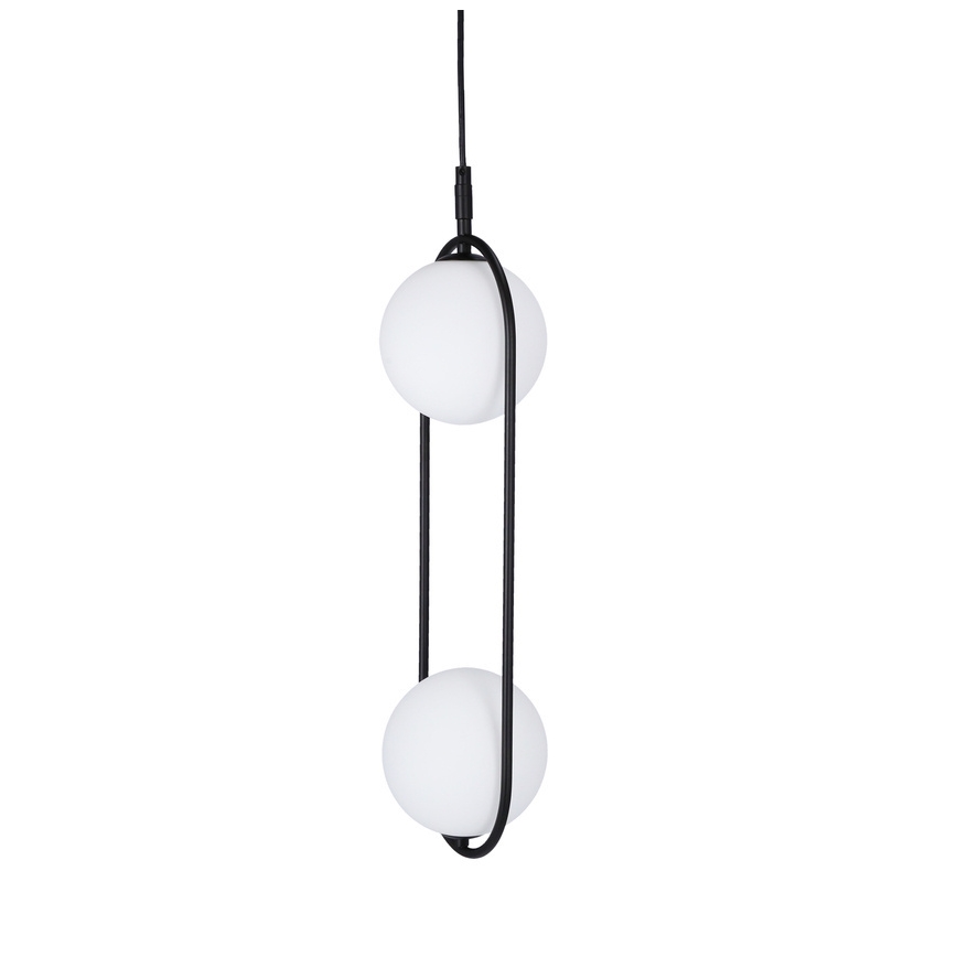 Lampadario a sospensione con filo CORDEL 2xG9/28W/230V nero