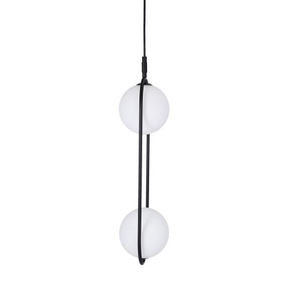Lampadario a sospensione con filo CORDEL 2xG9/28W/230V nero