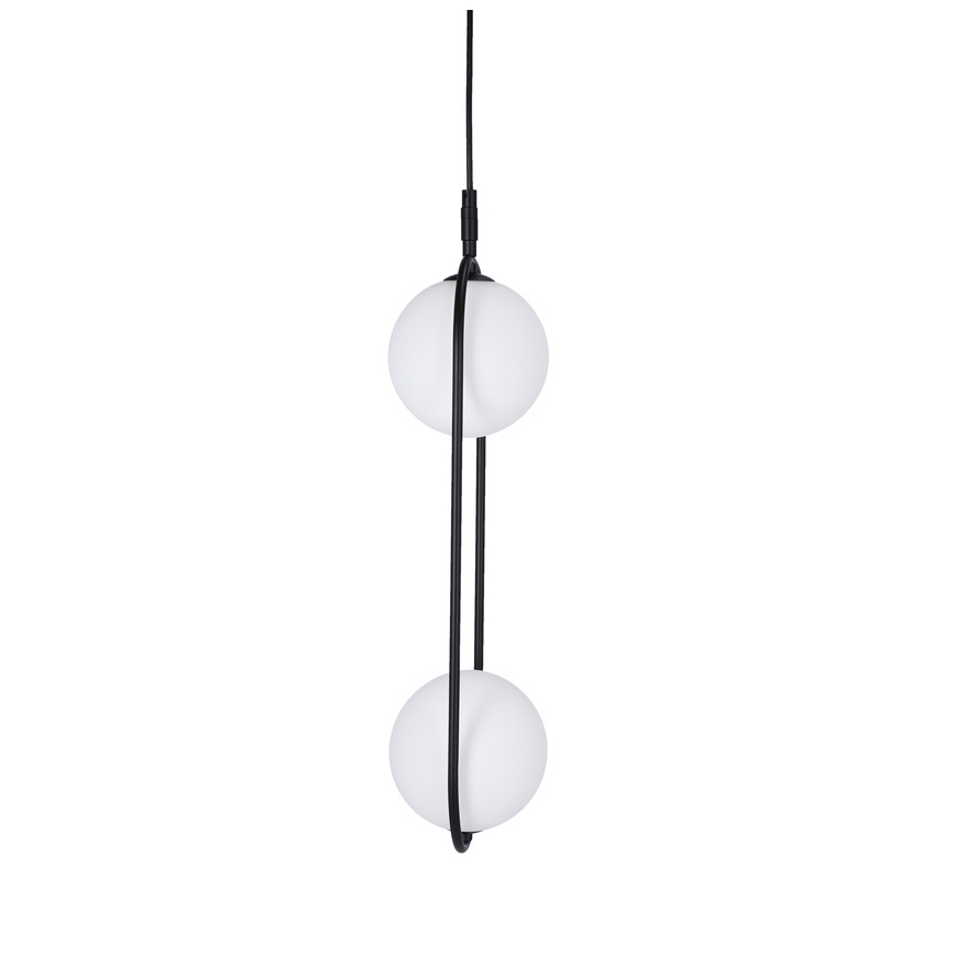 Lampadario a sospensione con filo CORDEL 2xG9/28W/230V nero