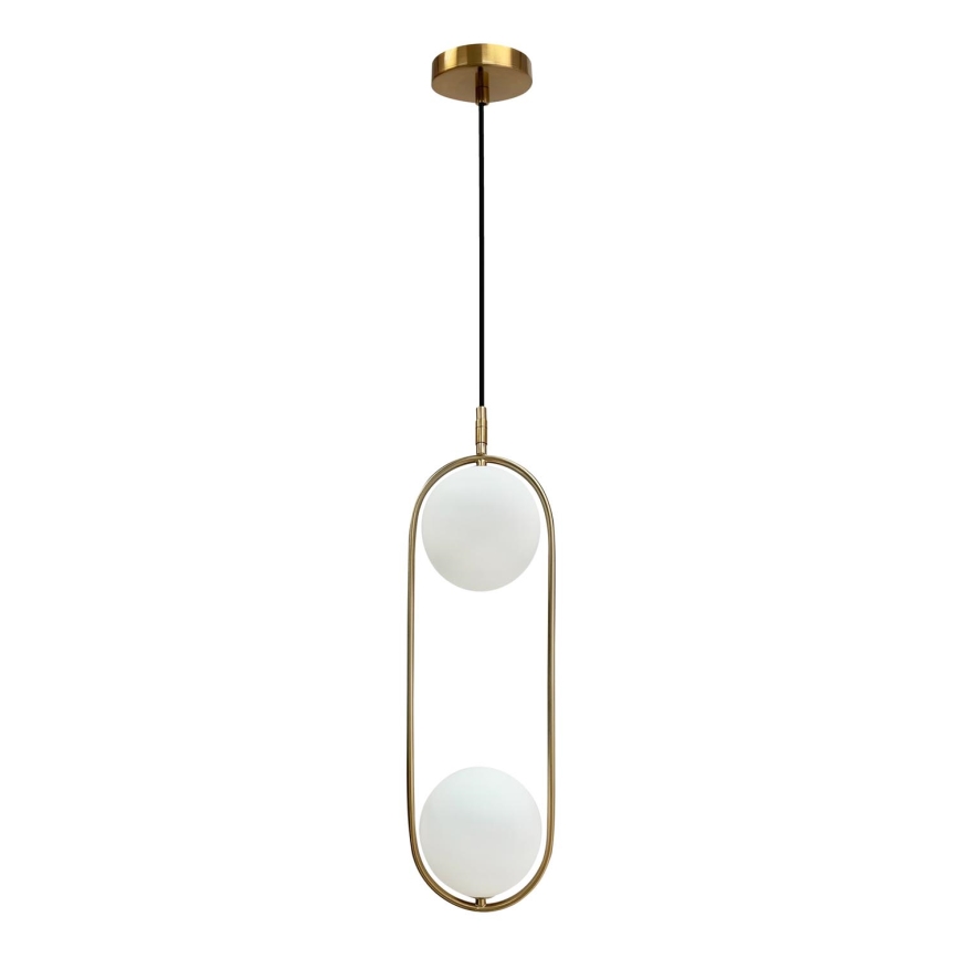 Lampadario a sospensione con filo CORDEL 2xG9/28W/230V oro
