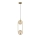 Lampadario a sospensione con filo CORDEL 2xG9/28W/230V ottone/fumé beige