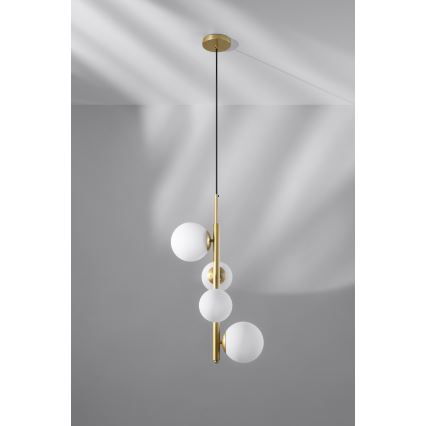 Lampadario a sospensione con filo CORDEL 4xG9/20W/230V oro
