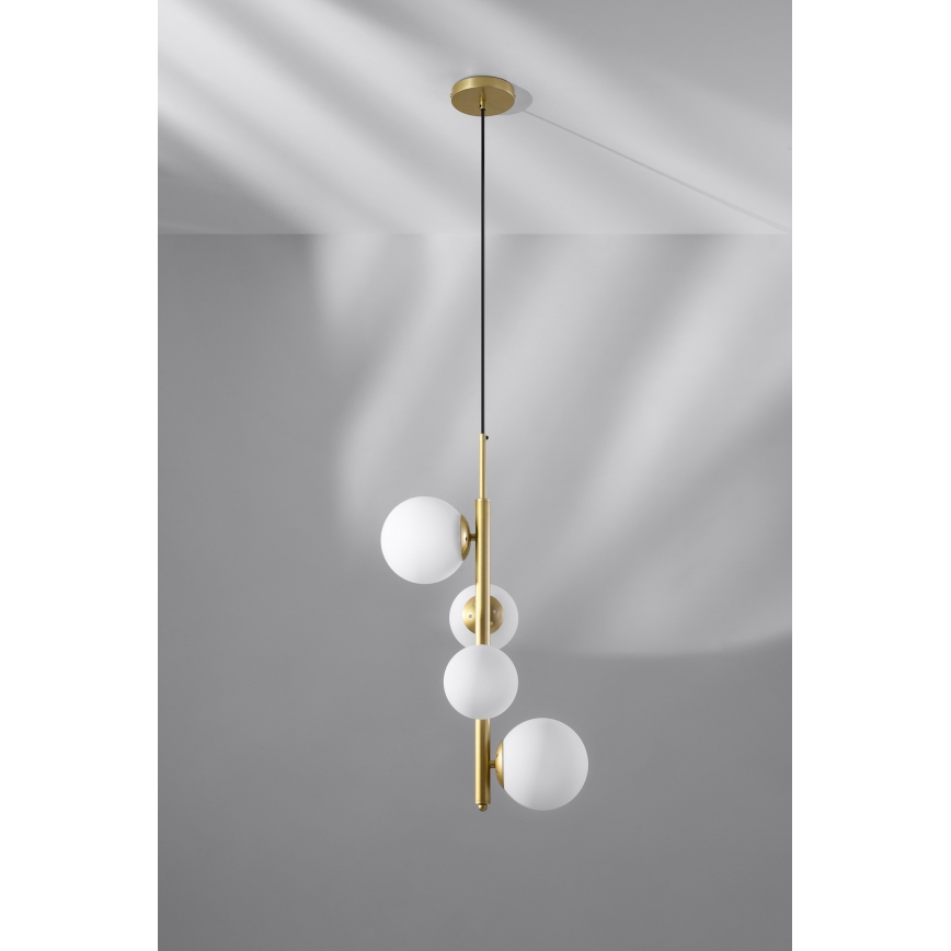 Lampadario a sospensione con filo CORDEL 4xG9/20W/230V oro