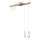 Lampadario a sospensione con filo CORTINA 2xE27/15W/230V + 2xG9/5W/230V bianco/quercia